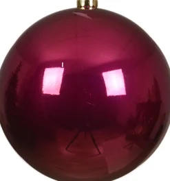 Decoris kerstbal roze D 20 cm