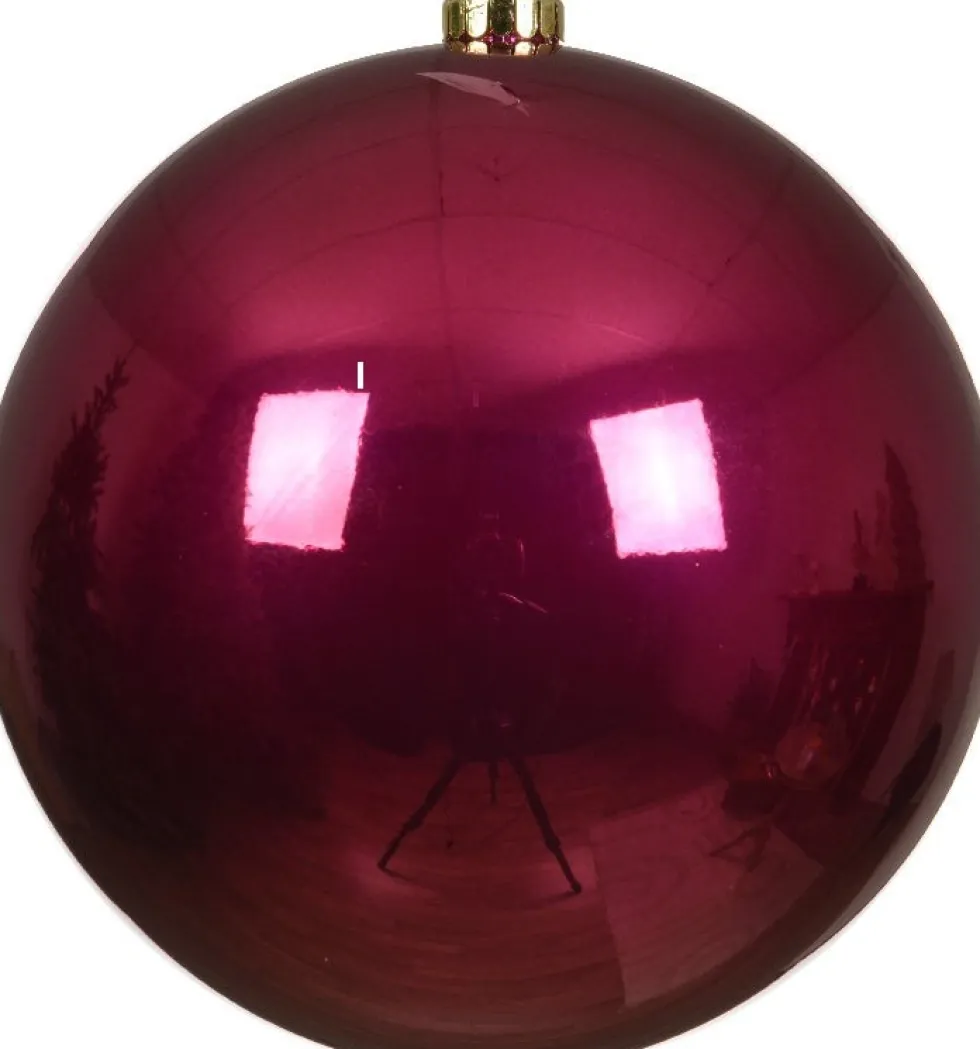 Decoris kerstbal roze D 20 cm