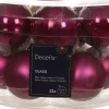 Decoris kerstbal roze D 5 cm 12 stuks