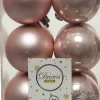 Decoris kerstbal roze D 6 cm 12 stuks