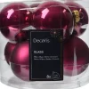 Decoris kerstbal roze D 7 cm 8 stuks