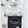 Decoris kerstbal transparant D 3,5 cm 16 stuks