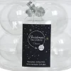Decoris kerstbal transparant D 7 cm 8 stuks