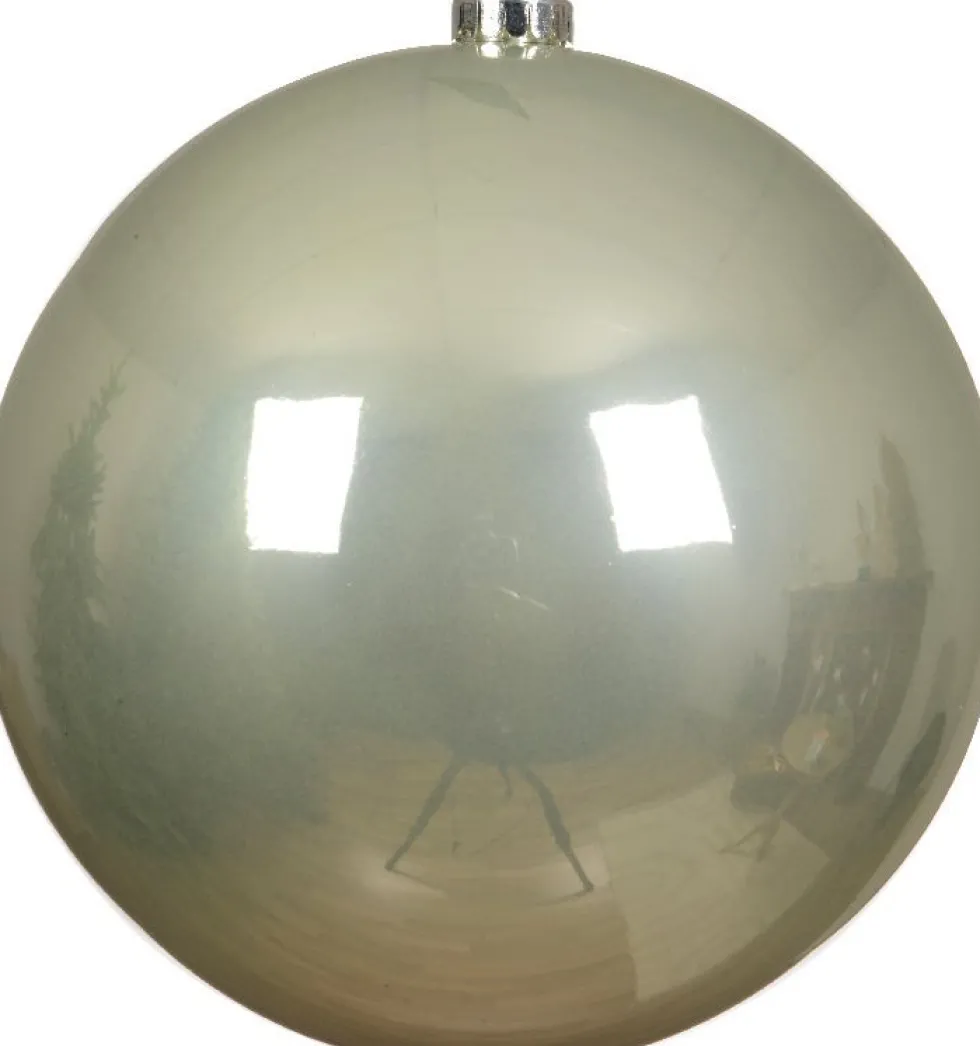 Decoris kerstbal wit D 25 cm
