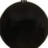 Decoris kerstbal zwart D 14 cm