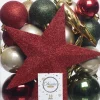 Decoris kerstboomdecoratie Marilene multi 33-delig