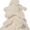 Decoris kerstboom wit kunstbont D 80 H 130 cm