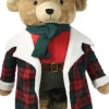 Decoris kerstfiguur beer rood / bruin 30 x 40 x 117 cm