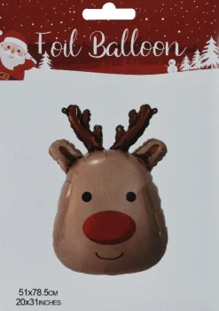 Decoris kersthanger ballon rendier bruin 51 x 78,5 cm