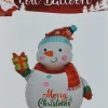 Decoris kersthanger ballon sneeuwpop 72 x 90 cm