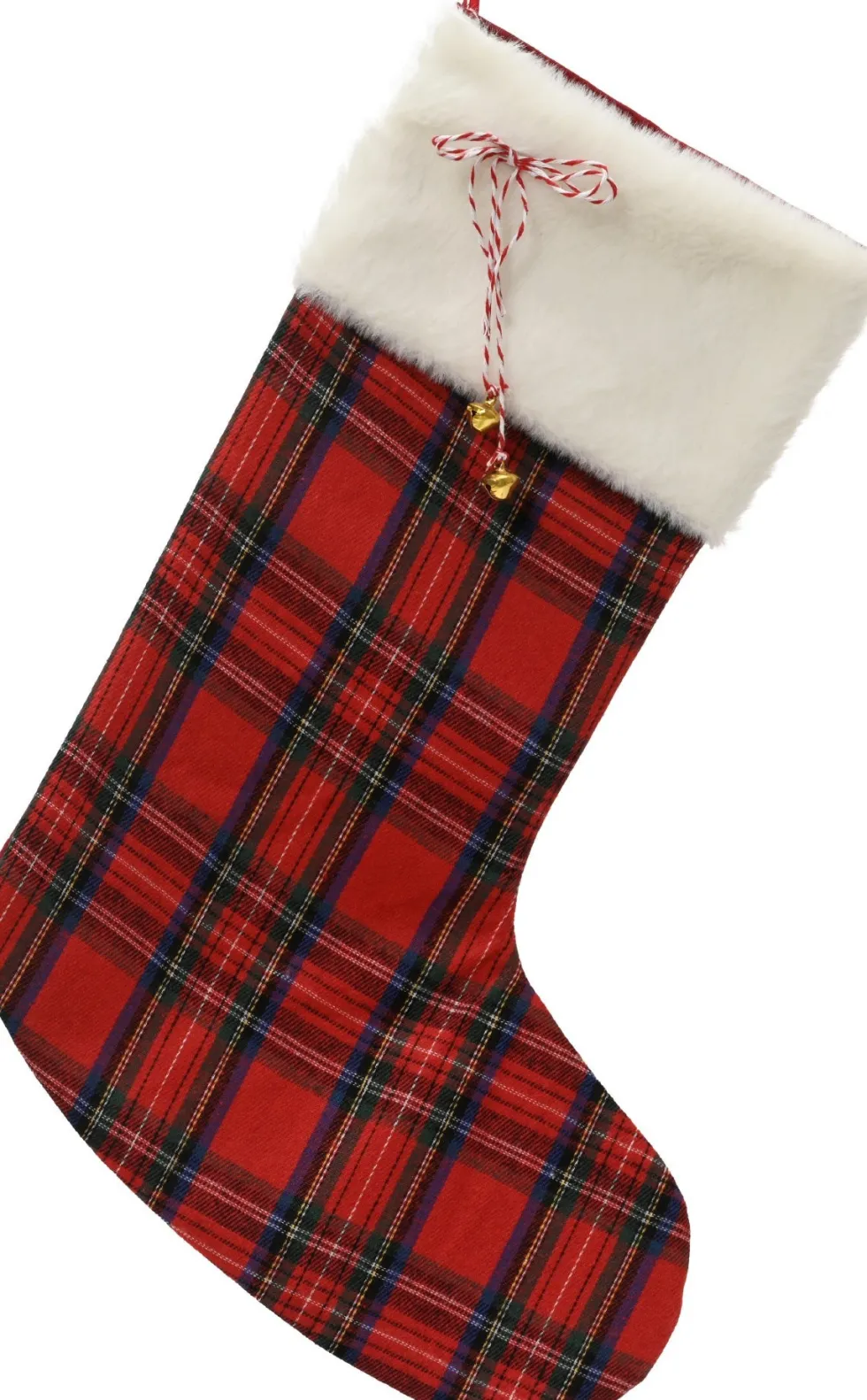 Decoris kersthanger kerstsok rood 28 x 43 x 0,5 cm
