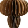 Decoris kersthanger Kertas bruin D 12 H 20 cm