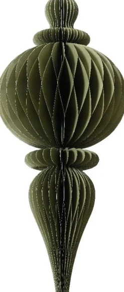 Decoris kersthanger Kertas groen D 34 H 80 cm