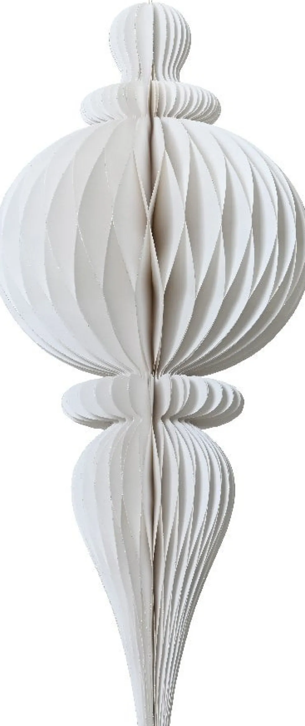 Decoris kersthanger Kertas wit D 34 H 80 cm
