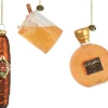 Decoris kerst ornament box boek whiskey 7,1 x 2,9 x 9,6 cm 3 stuks