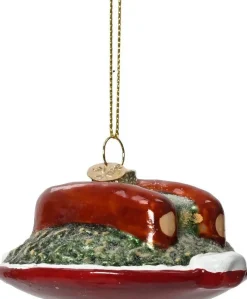 Decoris kerstornament Carl stamppot meerdere kleuren 6 x 3 x 11 cm