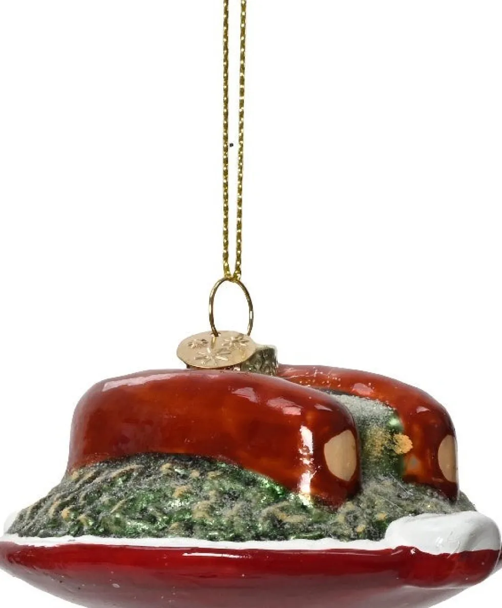Decoris kerstornament Carl stamppot meerdere kleuren 6 x 3 x 11 cm