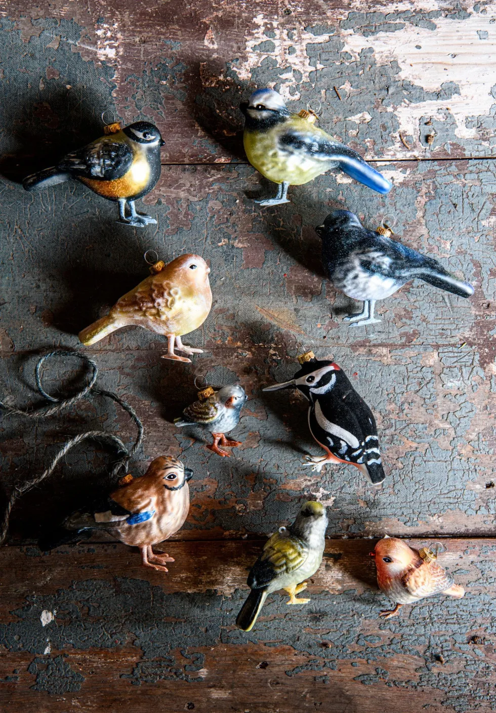 Decoris kerst ornament Lintu ekster zwart 9,2 x 5,6 x 10,4 cm