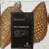 Decoris kerst ornament Manny dennenappel bruin 4,5 x 4,5 x 8 cm 6 stuks