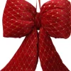 Decoris kerst ornament strik rood 4 x 16 x 19 cm