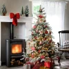 Decoris kerst ornament strik groen 11 x 33 x 37
