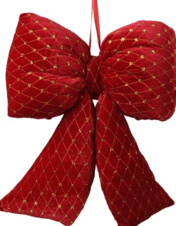 Decoris kerst ornament strik rood 11 x 33 x 37