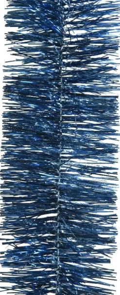 Decoris kerstslinger donkerblauw 270 cm
