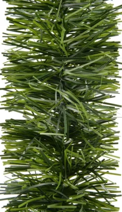 Decoris kerstslinger groen mat 270 cm