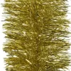 Decoris kerstslinger Lametta goud D 10 H 270 cm