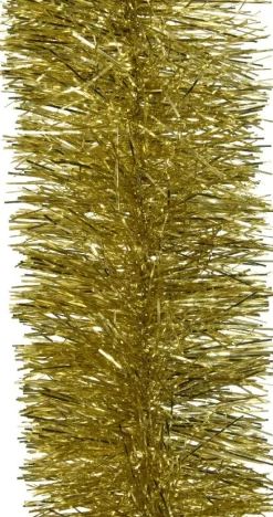 Decoris kerstslinger Lametta goud D 10 H 270 cm