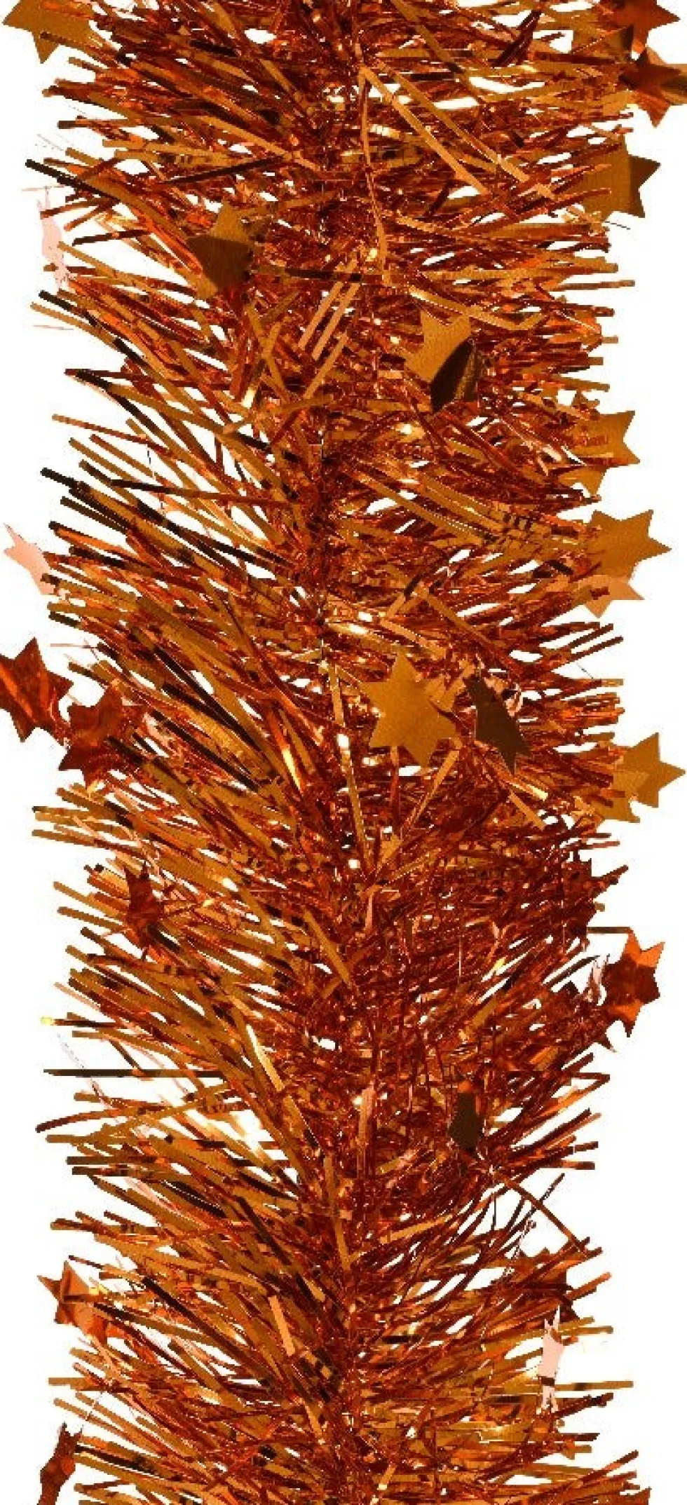 Decoris kerstslinger Lindo sterren oranje 270 cm