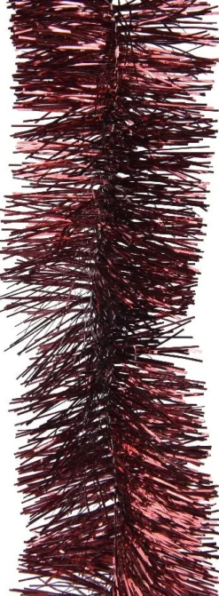 Decoris kerstslinger Rita donkerrood 2,70 m