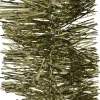 Decoris kerstslinger Ruban groen L 2,7 m D 7 cm