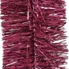 Decoris kerstslinger Ruban roze L 2,7 m D 7 cm