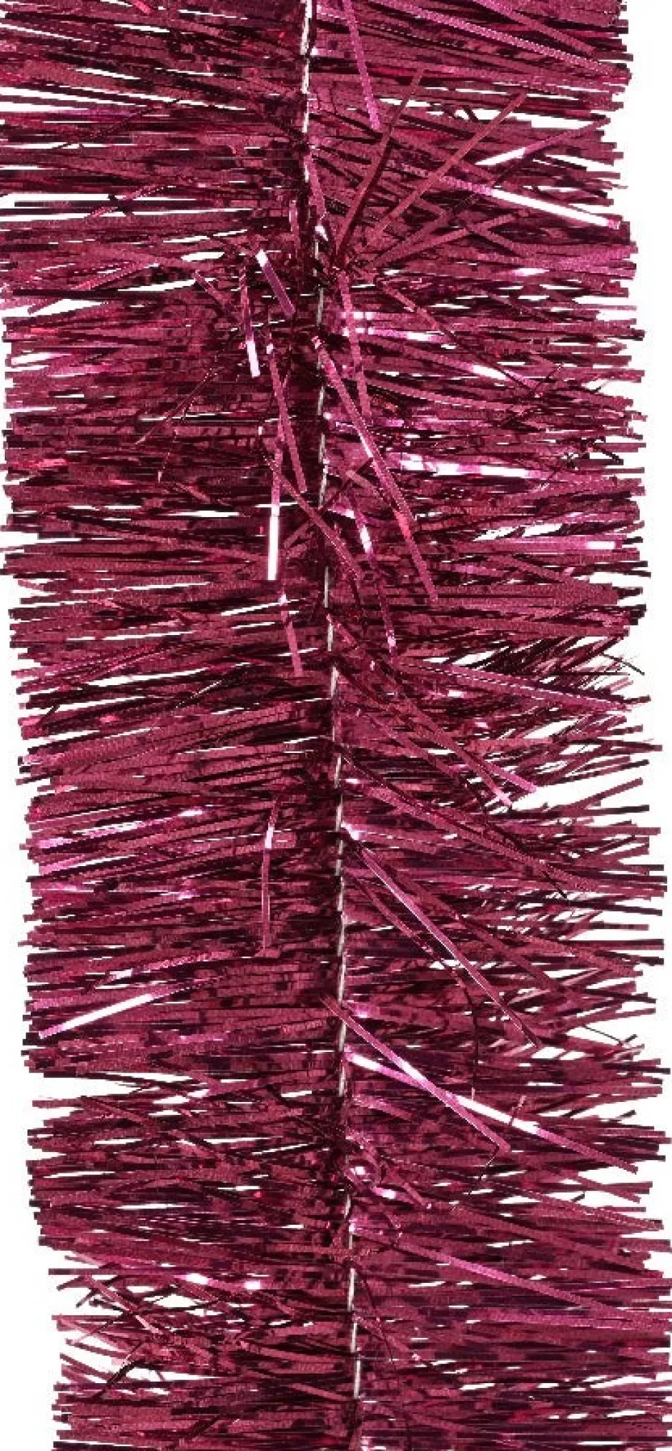 Decoris kerstslinger Ruban roze L 2,7 m D 7 cm