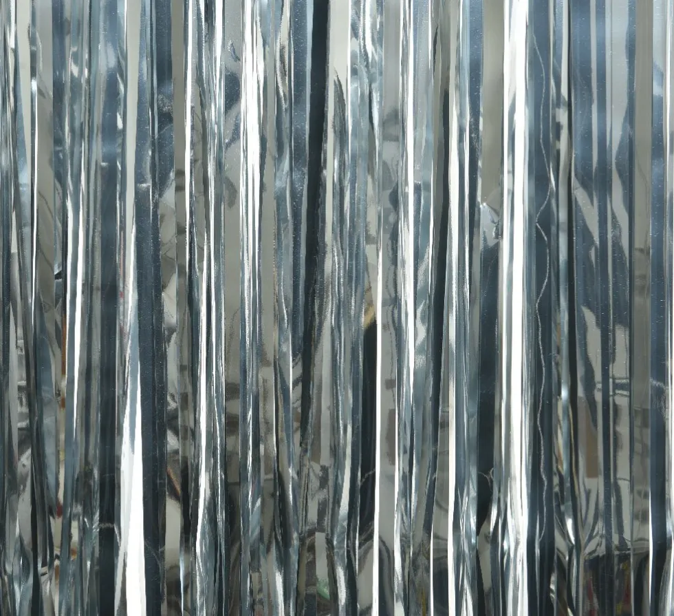 Decoris kerstslinger strip zilver 200 x 90 cm