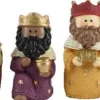 Decoris kerststalfigurenset 5 x 3,5 x 9,5 cm 8-delig