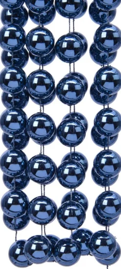 Decoris kralenketting blauw 2,7 m
