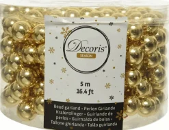 Decoris kralenketting goud D 1,4 H 500 cm