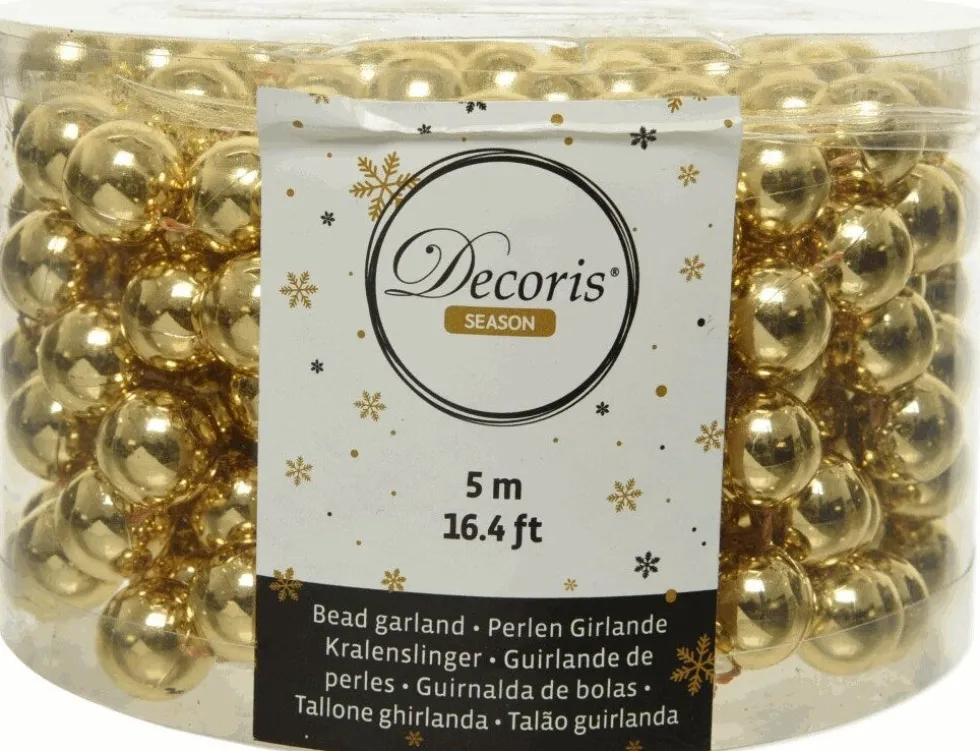 Decoris kralenketting goud D 1,4 H 500 cm