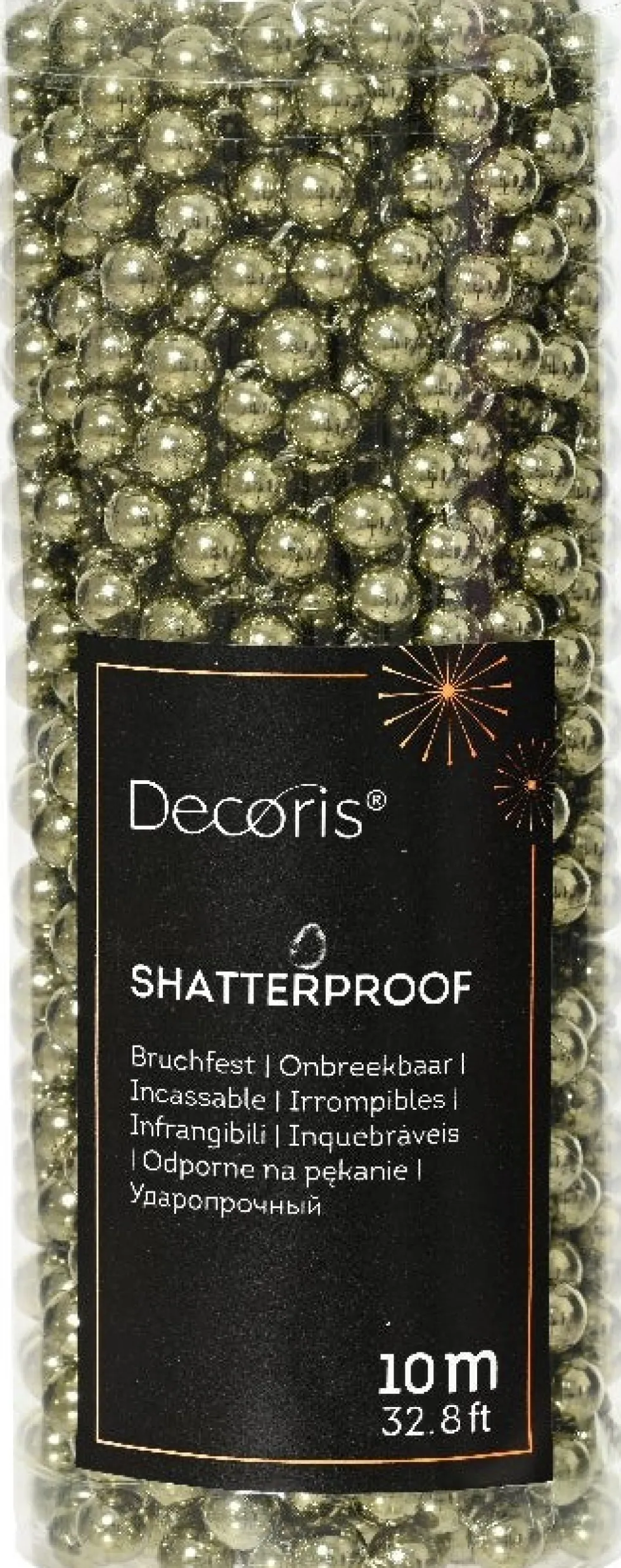 Decoris kralenketting groen 1 m
