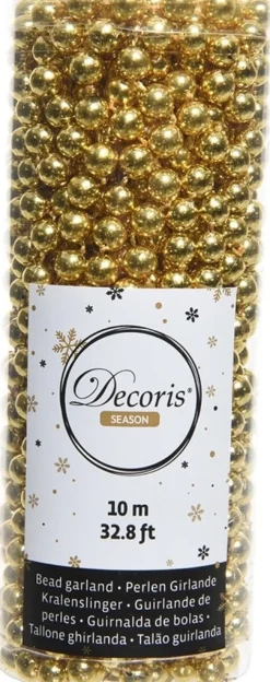 Decoris kralenketting Marilene goud 10 m