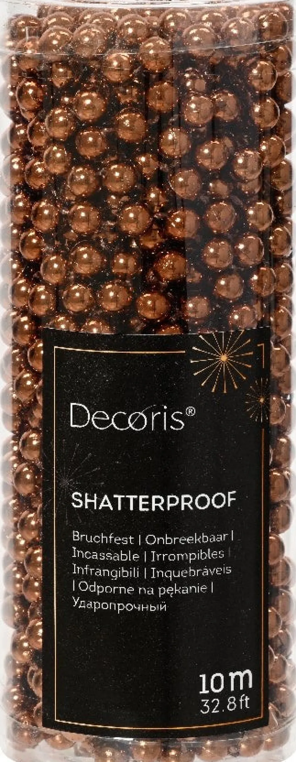 Decoris kralenketting Marilene espresso 10m