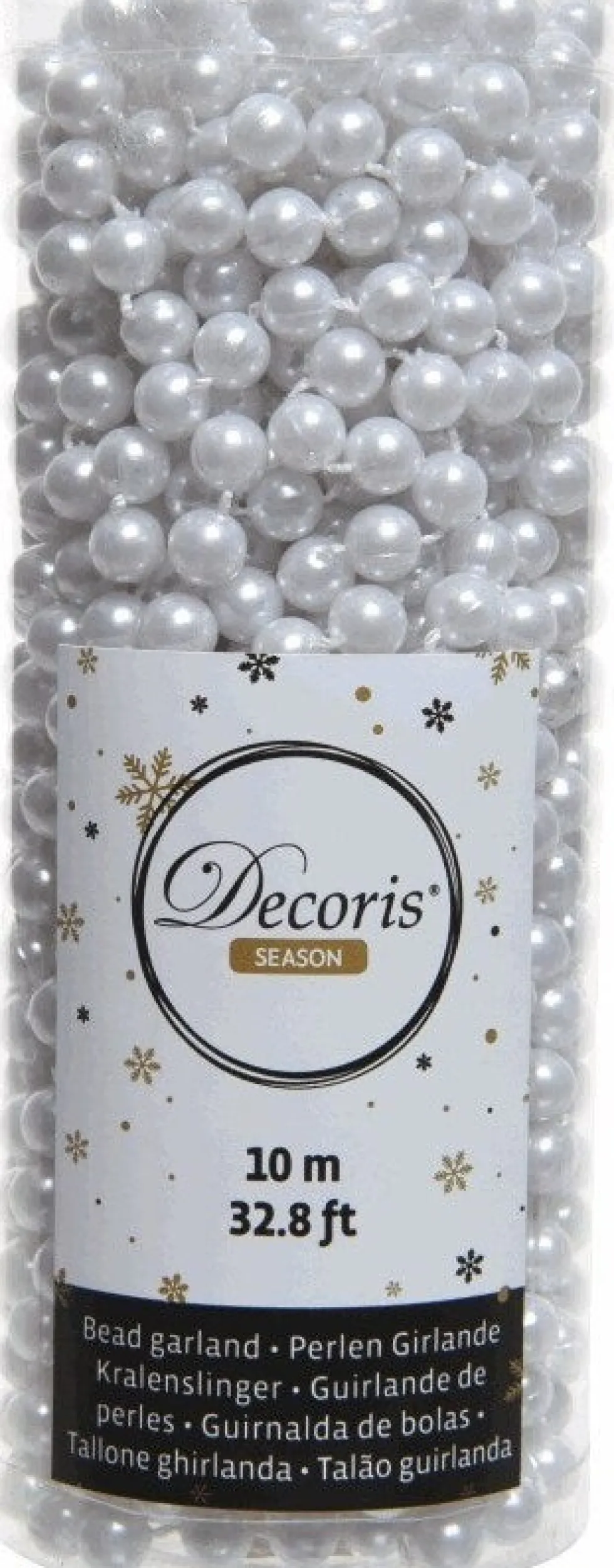 Decoris kralenketting Marilene wit 10 m