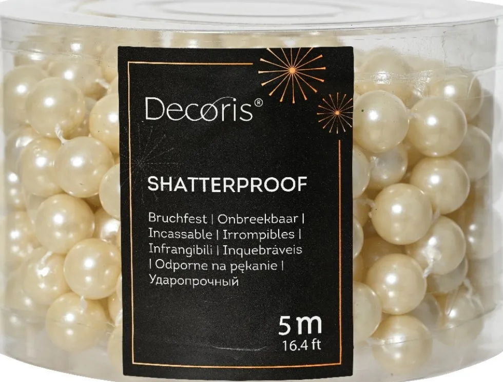 Decoris kralenketting wit 0,5 m