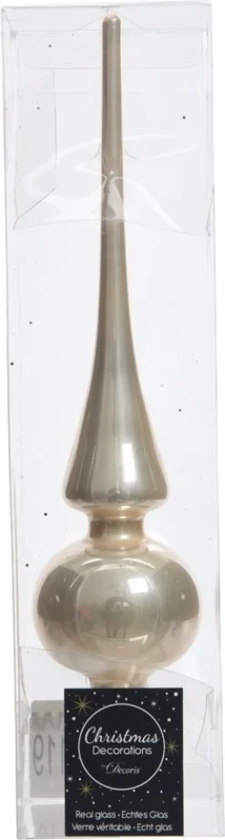 Decoris piek glanzend créme D 6 H 26 cm