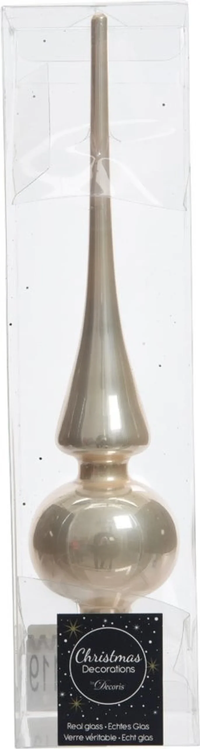 Decoris piek glanzend créme D 6 H 26 cm