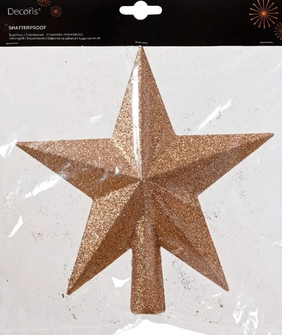 Decoris piek Marilene ster goud 4,2 x 19 x 19 cm