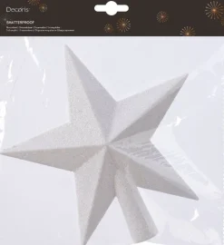 Decoris piek Marilene ster wit 4,2 x 19 x 19 cm