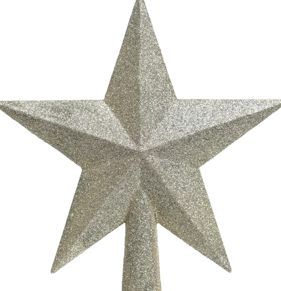 Decoris piek ster Tjardo crème 19 x 4,2 x 19 cm